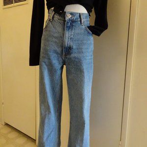 Zara wide leg Hi-rise jeans size 6 XCOND